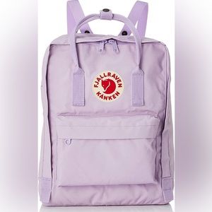 Fjallraven light purple backpack